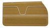 Front Deluxe Door Panel Set for 1969 Chevrolet Chevelle, All 2-Door Models [Saddle] - image 2