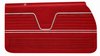 Front Deluxe Door Panel Set for 1969 Chevrolet El Camino [Red] - image 2