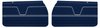 Front Deluxe Door Panel Set for 1969 Chevrolet El Camino [Dark Blue] - image 1