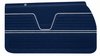 Front Deluxe Door Panel Set for 1969 Chevrolet El Camino [Dark Blue] - image 2