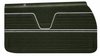 Front Deluxe Door Panel Set for 1969 Chevrolet El Camino [Dark Green] - image 2