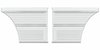 Rear Standard Side Panel Set for 1969 Chevrolet Chevelle, Coupe/Hardtop [White] - image 1