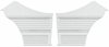 Rear Deluxe Side Panel Set for 1969 Chevrolet Chevelle, Coupe/Hardtop [White] - image 1
