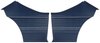 Rear Deluxe Side Panel Set for 1969 Chevrolet Chevelle, Coupe/Hardtop [Dark Blue] - image 1