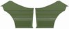 Rear Deluxe Side Panel Set for 1969 Chevrolet Chevelle, Coupe/Hardtop [Light Green] - image 1