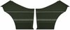 Rear Deluxe Side Panel Set for 1969 Chevrolet Chevelle, Coupe/Hardtop [Dark Green] - image 1