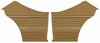 Rear Deluxe Side Panel Set for 1969 Chevrolet Chevelle, Coupe/Hardtop [Saddle] - image 1