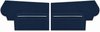 Rear Standard Side Panel Set for 1969 Chevrolet Chevelle, Convertible [Dark Blue] - image 1