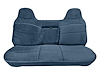 Bench Seat Upholstery for 1992-1997 Ford, F150, F250, F350 Std Cab [w/Center Arm Rest/Head Rest Covers, Blue/Royal Blue] - image 1