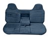 Bench Seat Upholstery for 1992-1997 Ford, F150, F250, F350 Std Cab [w/Center Arm Rest/Head Rest Covers, Blue/Royal Blue] - image 2