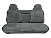 Bench Seat Upholstery for 1992-1997 Ford, F150, F250, F350 Std Cab [w/Center Arm Rest/Head Rest Covers, Charcoal/Charcoal] - image 1