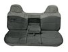 Bench Seat Upholstery for 1992-1997 Ford, F150, F250, F350 Std Cab [w/Center Arm Rest/Head Rest Covers, Silver/Black] - image 2