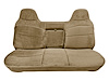 Bench Seat Upholstery for 1992-1997 Ford, F150, F250, F350 Std Cab [w/Center Arm Rest/Head Rest Covers, Sandstone/Sandstone] - image 1