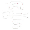 Complete Brake Line Kit 2000-2007 Ford Focus, 4WABS, Traction Control [Steel] - image 1