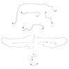 Complete Brake Line Kit 2005-2006 Ford Escape 2WD, AWABS [Stainless] - image 1