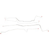 Intermediate Brake Line Kit 2000-2007 Ford Taurus & Mercury Sable w/ Rear Drum [Stainless] - image 1