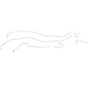 Intermediate Brake Lines 2001-2004 Ford Escape AWABS [Stainless] - image 1