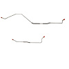 2-Piece Rear Axle Brake Line Set 1967 Ford Fairlane w/ 28 Spline/9 in. Rear Axle [Stainless] - image 1