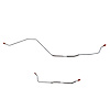2-Piece Rear Axle Brake Line Set 1967 Ford Fairlane w/ 9 in./31 Spline Rear Axle [Stainless] - image 1