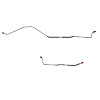 2-Piece Rear Axle Brake Line Set 1968-1969 Ford Fairlane, Torino 9 in. Rear Axle [Stainless] - image 1