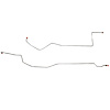 2-Piece Transmission Cooler Line Set 1966-1967 Ford Fairlane w/ 8cyl, C6 Transmission [Steel] - image 1