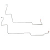 2-Piece Transmission Cooler Lines 1970-1971 Ford Fairlane, Torino w/ SM BLK, C4 Transmission [Stainless] - image 1