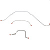 3-Piece Front Brake Line Set 1961-1962 Ford Galaxie, Standard Brakes [Steel] - image 1