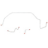 3-Piece Front Brake Line Set 1965 Ford Galaxie, Standard Brakes [Steel] - image 1