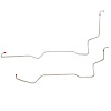 2-Piece Transmission Cooler Line Set 1961-1964 Ford Galaxie, 390 CID V8, w/ Cruise-O-Matic 3 SPD [Steel] - image 1
