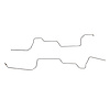 2-Piece Transmission Cooler Line Set 1965 Ford Galaxie, SM BLK w/ C4 Transmission [Stainless] - image 1