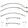 Complete Rear Brake Hose Kit 2000-2005 Excursion / 1999-2004 F-250 / F-350 Superduty AWABS, 2WD Non Staggered [Braided SS] - image 1