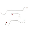 Front Brake Line Set 2000-2007 Ford Focus, Rear Drum Brakes, No Traction Control, No Anti-Lock Brakes [Steel] - image 1
