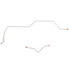 2-Piece Front Brake Line Set 1960-1963 Ford Falcon, Mercury Comet w/ Standard Brakes [Steel] - image 1