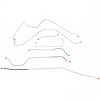 7-Piece Manual Brake Line Kit 1955 Ford Thunderbird [Stainless] - image 1