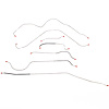 7-Piece Manual Brake Line Kit 1956 Ford Thunderbird [Stainless] - image 1