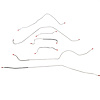 7-Piece Manual Brake Line Kit 1957 Ford Thunderbird [Stainless] - image 1