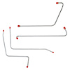 Fuel Pump to Carb & Wiper Vacuum Lines 1955 Ford Thunderbird, 4 Line Set [Steel] - image 1
