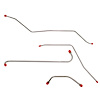 Fuel Pump to Carb & Wiper Vacuum Lines 1957 Ford Thunderbird 4BBL w/o Supercharger, 4 Line Set [Stainless] - image 1