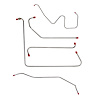 Fuel Pump to Carb & Vacuum Lines 1957 Ford Thunderbird, Dual 4BBL w/ Super Charger, 6 Line Set [Steel] - image 1
