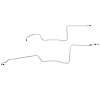 2-Piece Transmission Cooler Line Set 1961 Ford Thunderbird w/ MX Transmission [Stainless] - image 1