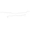 Intermediate Brake Line 2002-2004 F-250/F-350 Super-Duty, AWABS, Crew Cab w/ Long Bed Disc Brakes [Steel] - image 1