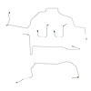 Front Brake Line Kit 2001-2002 Ford Explorer Sport Trac 4WD [Stainless] - image 1