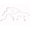Front Brake Line Kit 2005-2006 F-250/F-350 Super-Duty, 4WD [Steel] - image 1