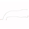 Front 2-Piece Brake Line Set 1948-1952 Ford F1 Pickup w/ Standard Drum Brakes [Stainless] - image 1
