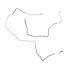 4-Piece Front Brake Line Set 1975-1976 Ford F-100 2WD w/ Standard Disc Brakes [Steel] - image 1