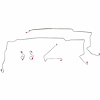 Front Brake Line Kit 1987-1993 Ford Mustang non Cobra [Steel] - image 1