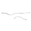 2-Piece Rear Axle Brake Line Set 1971-1973 Ford Mustang w/ 8 in. OR 9 in. Rear Axle [Steel] - image 1
