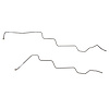 Transmission Cooler Line Set, 1964-1965 Ford Mustang, Falcon, Mercury Comet, 8cyl. w/C4 Trans w/o Radiator Fittings [Stainless] - image 1