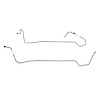 C4 Transmission Cooler Line 1967-1970 Ford Mustang & Mercury Cougar, 8cyl, 2-Piece Set [Steel] - image 1