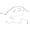 Front Brake Line Kit 1994-1997 Ford Ranger (2WD, RWABS, Disc/Drum [Steel] - image 1